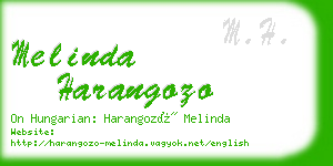 melinda harangozo business card